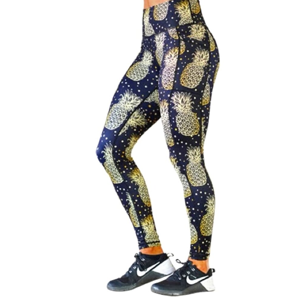 CVG "FINEAPPLE" FULL LENGTH LEGGINGS SIZE MEDIUM